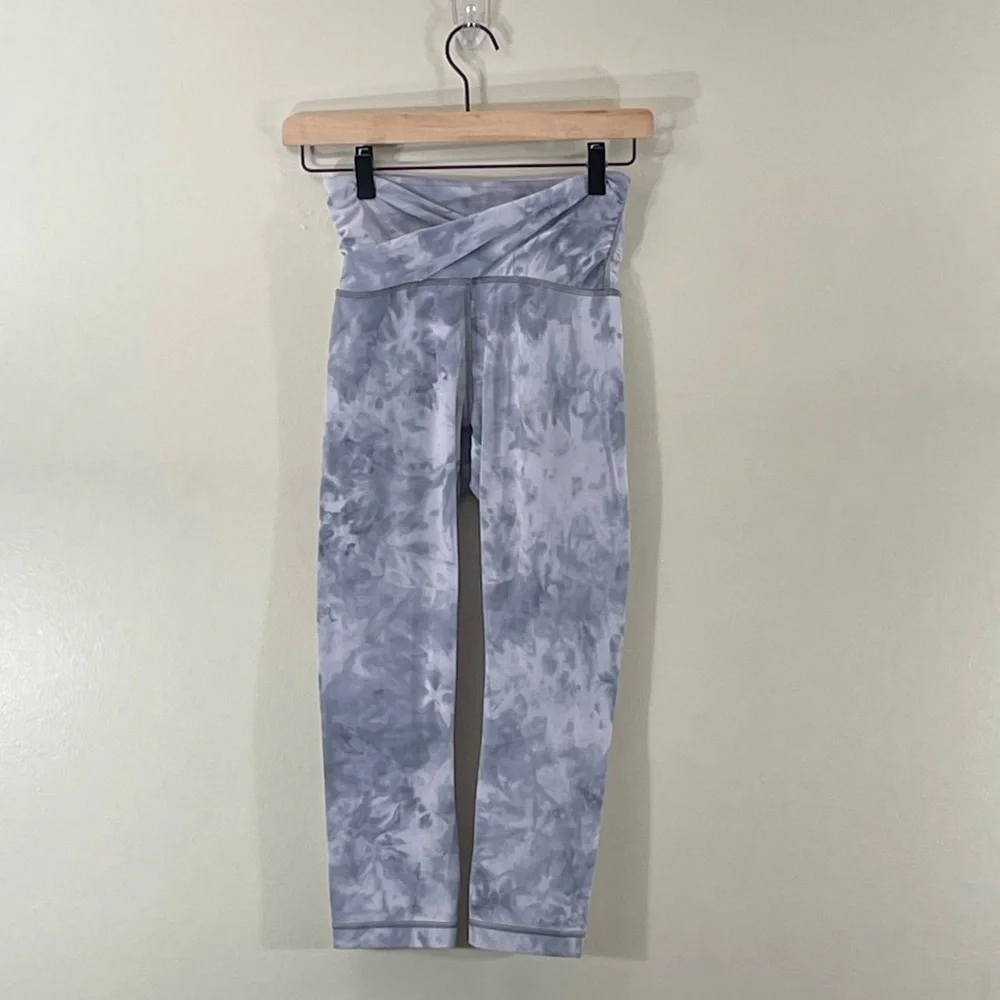 Lululemon High Rise Diamond Dye Stargaze Pitch‎ Gray